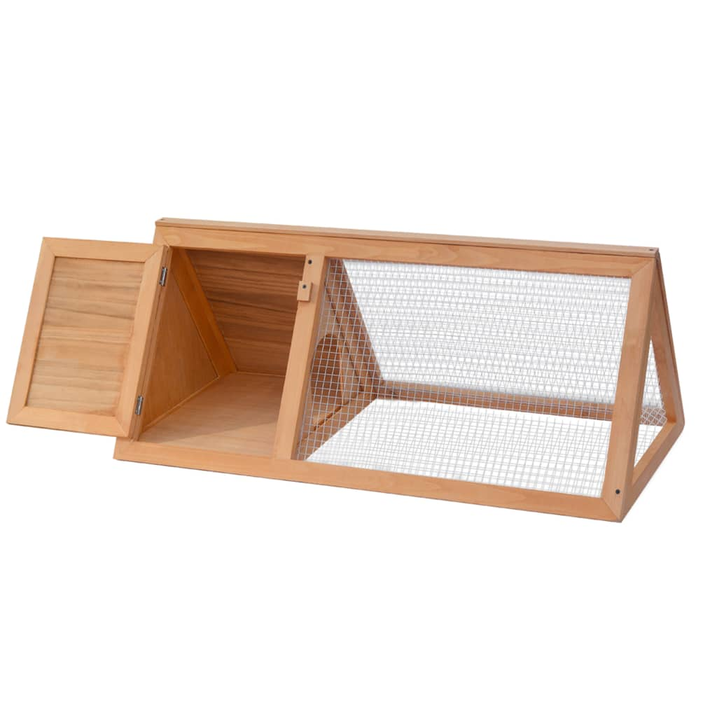 Deluxe Wooden Rabbit Cage - Weather-Resistant Outdoor Animal Hutch