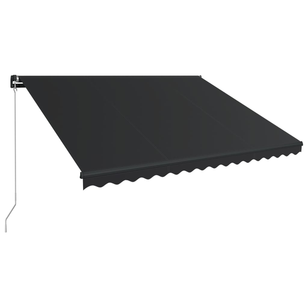 Manual Retractable Awning 400x300 cm Anthracite