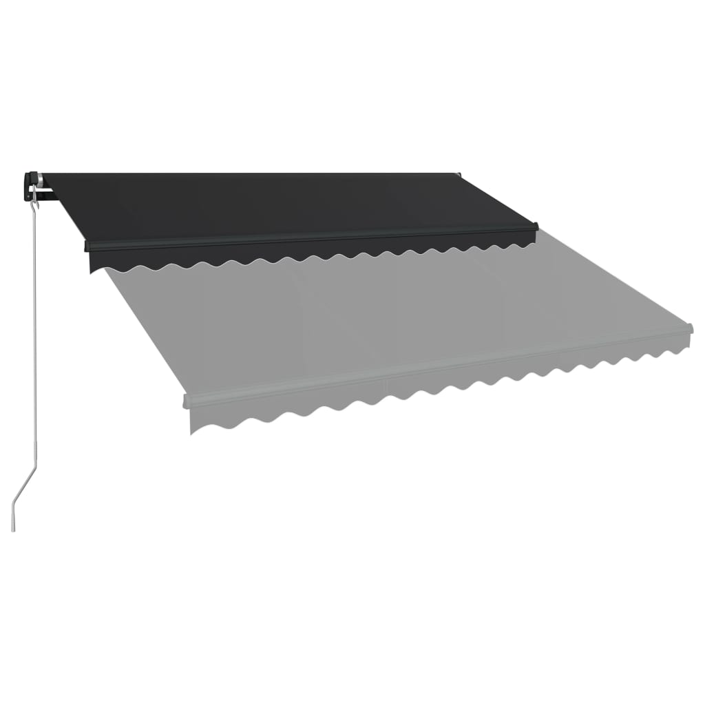 Manual Retractable Awning 400x300 cm Anthracite