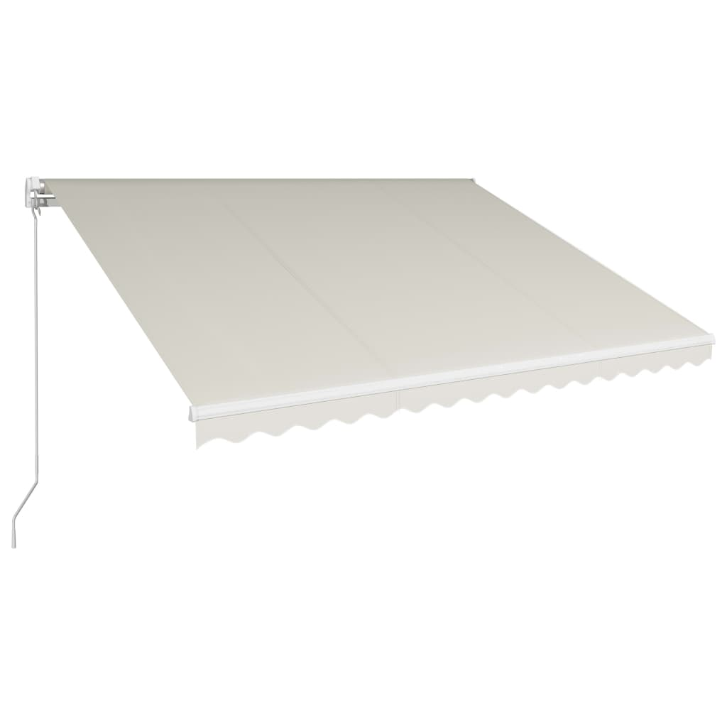 Manual Retractable Awning 400x300 cm Cream