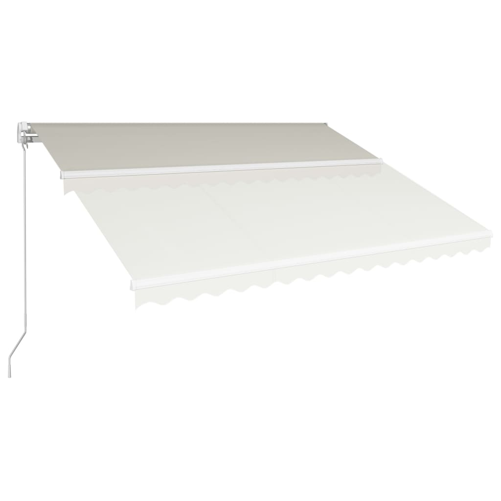 Manual Retractable Awning 400x300 cm Cream