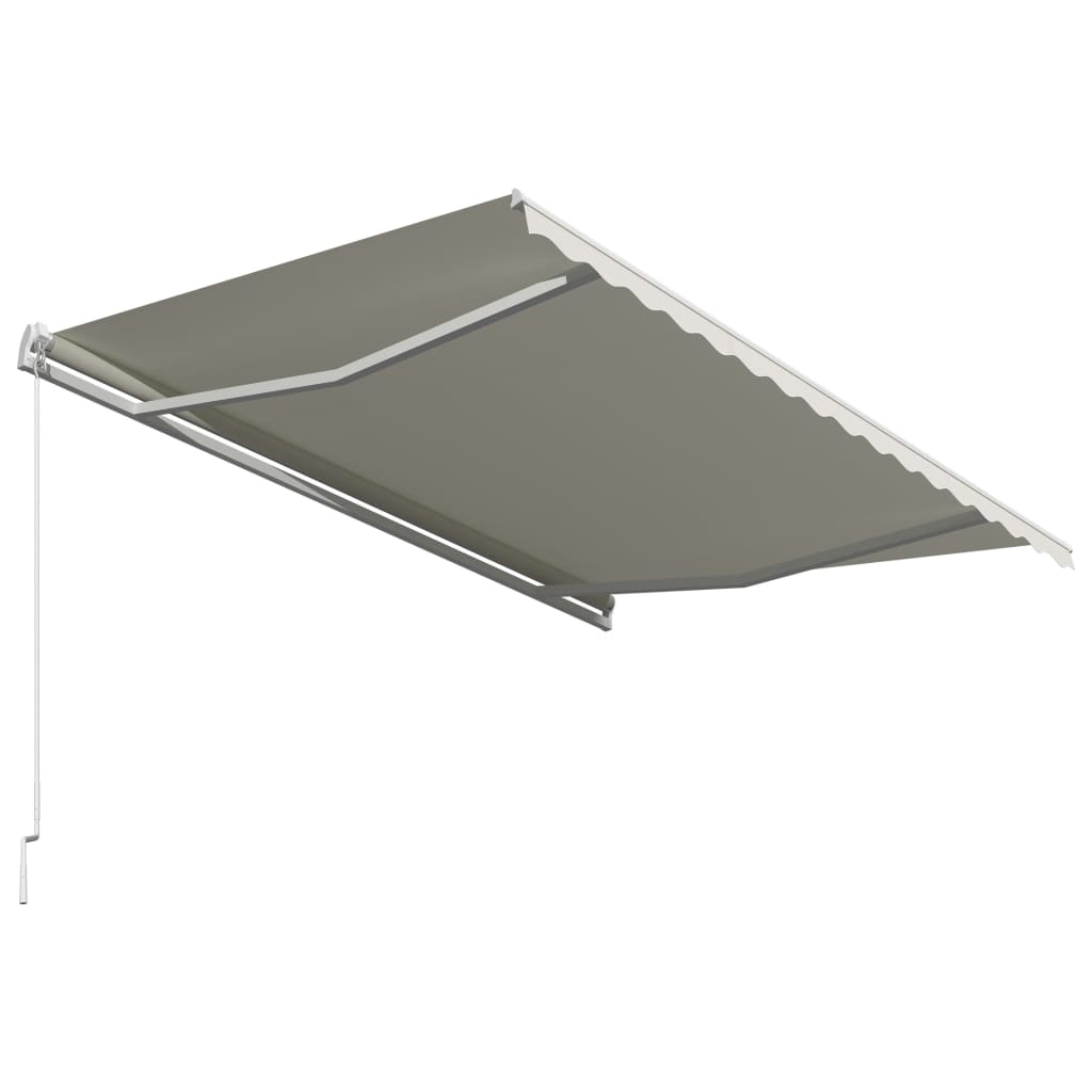 Manual Retractable Awning 400x300 cm Cream