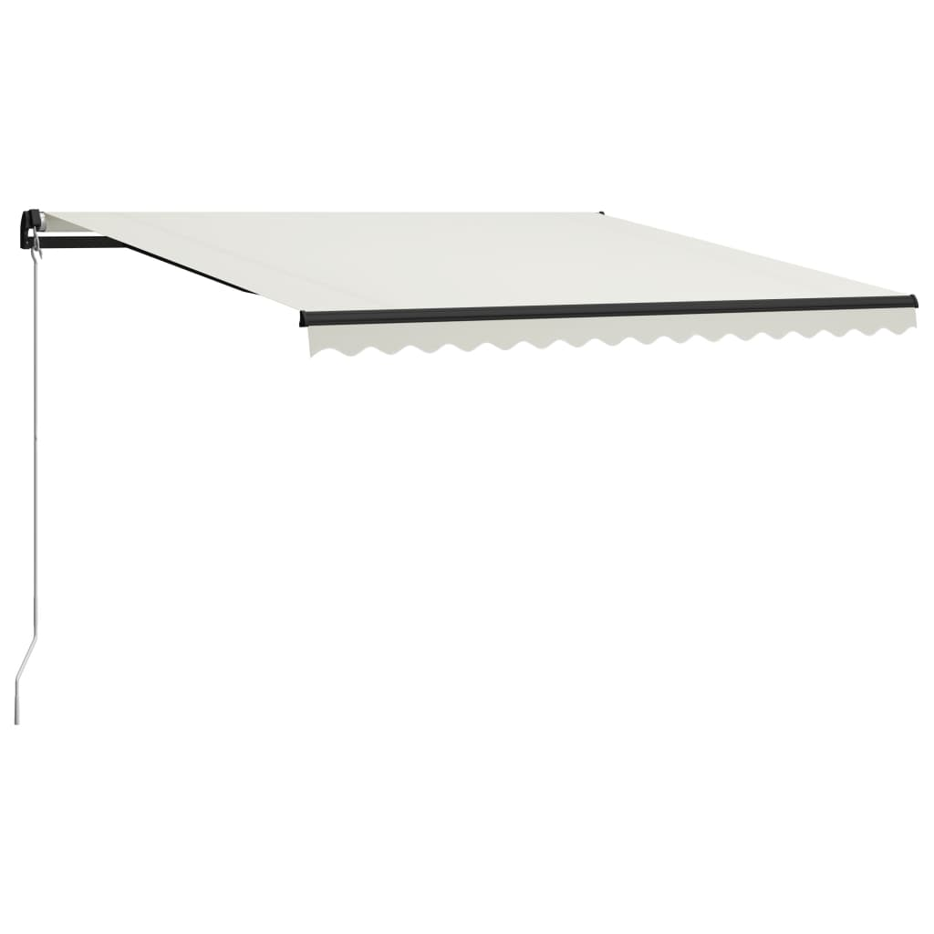 Manual Retractable Awning 400x300 cm Cream