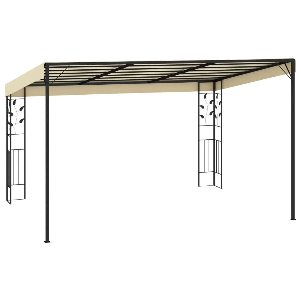 Wall-mounted Gazebo 4x3x2.5 m Cream