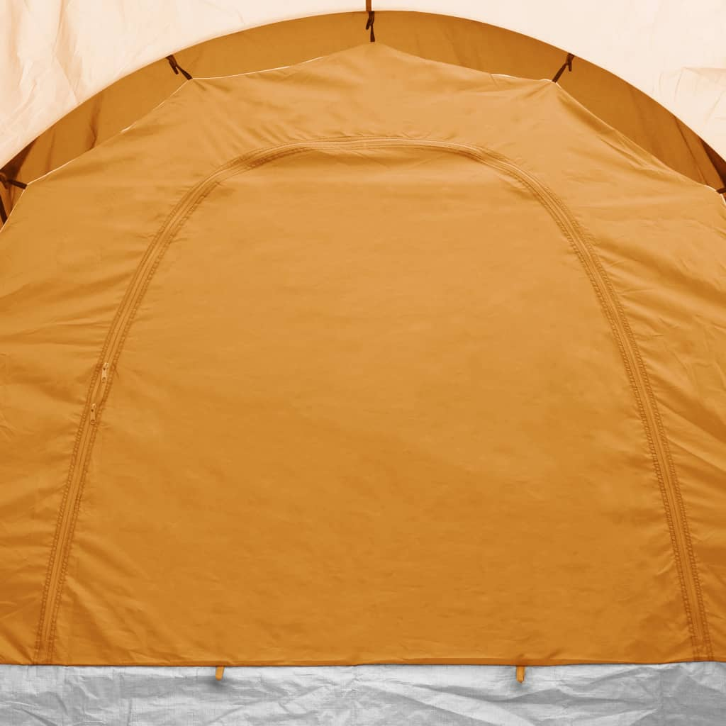 Camping Tent 6 Persons Grey and Orange