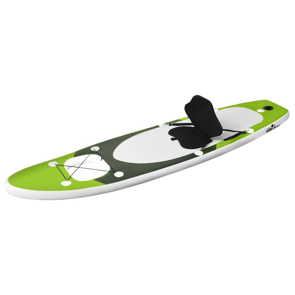 Inflatable Stand Up Paddle Board Set Green 360x81x10 cm