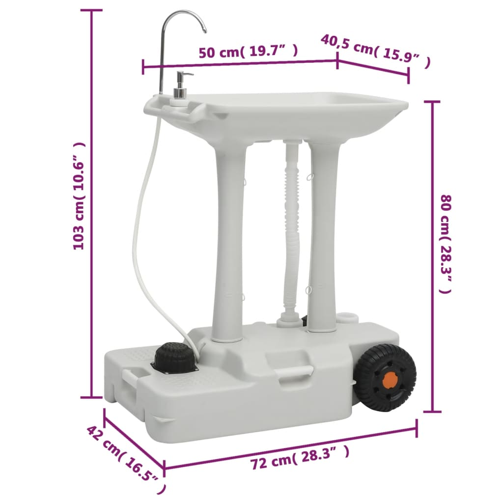 Portable Camping Handwash stand and water tank set