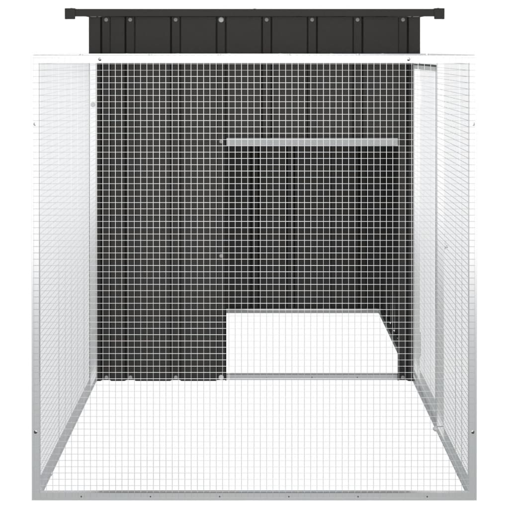 Rabbit Cage Anthracite 200x91x100 cm Galvanised Steel