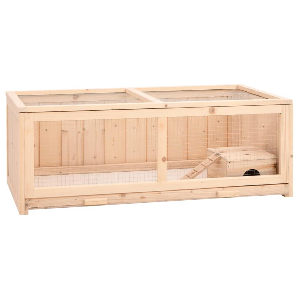 Spacious Solid Wood Hamster Cage 104x52x38 cm - Perfect Home for Small Pets