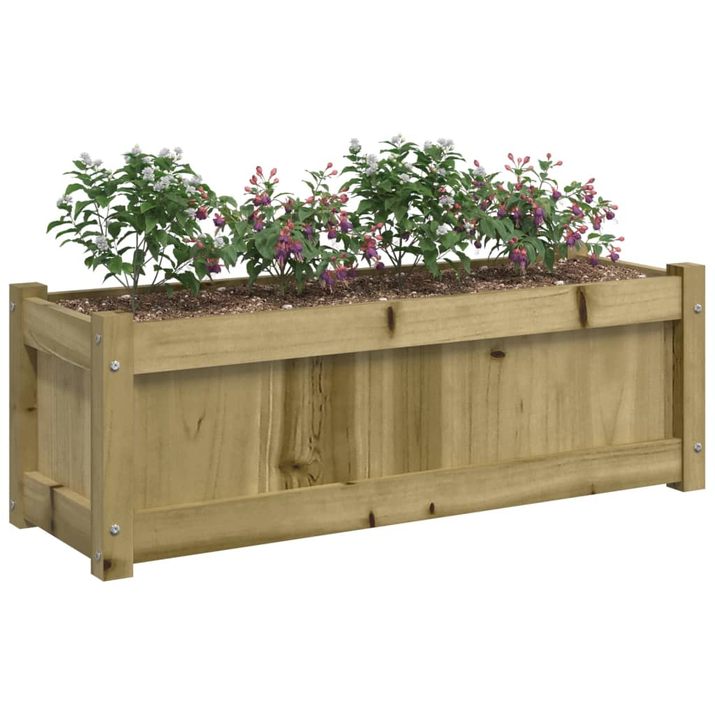 Garden Planters 2 pcs Impregnated Wood Pine 90x31x31 cm