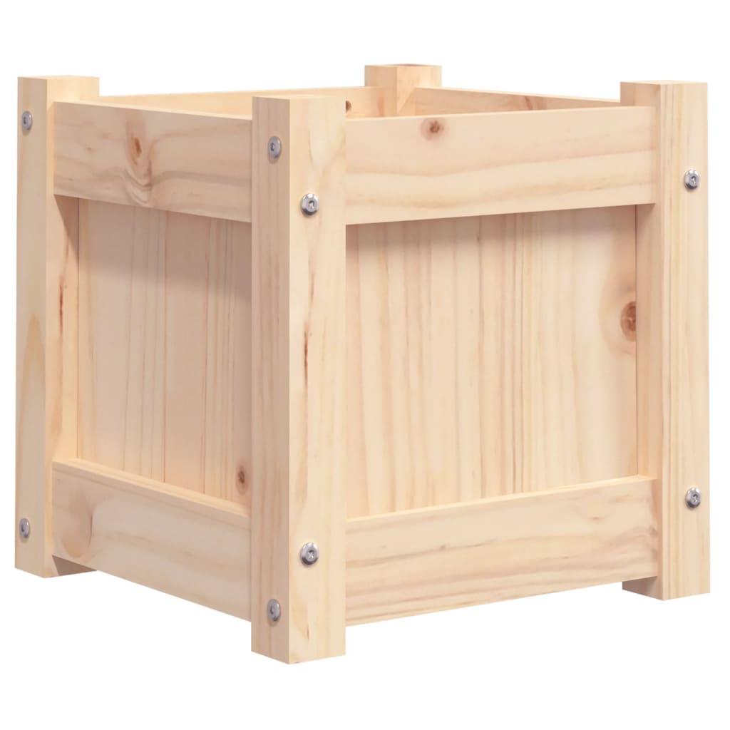 Garden Planters 2 pcs Solid Wood Pine 31 x 31 x 31 cm