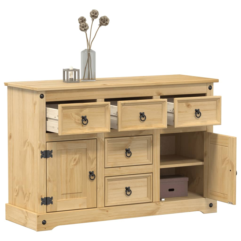 Sideboard Corona 115x40x76 cm Solid Wood Pine