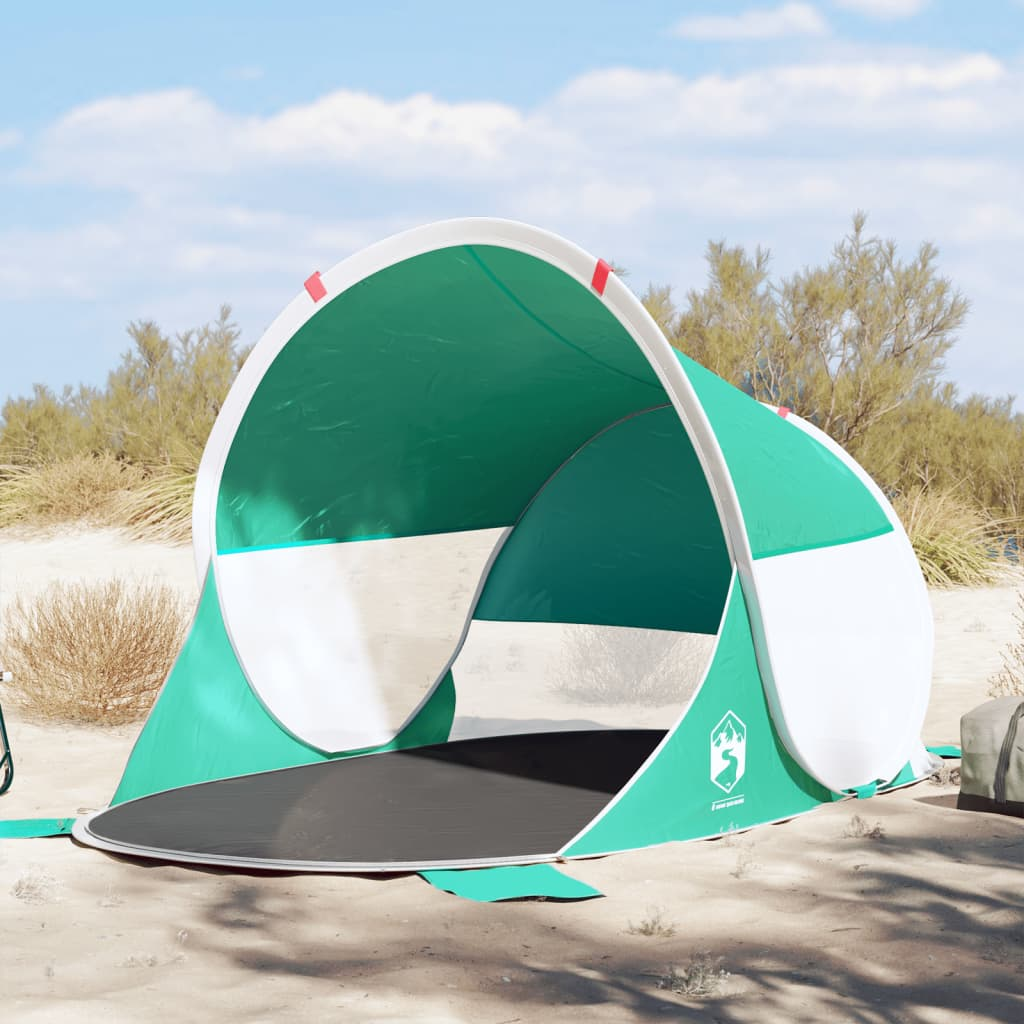 Beach Tent for 2-Person – Sea Green Pop-up, Waterproof & Wind-Resistant