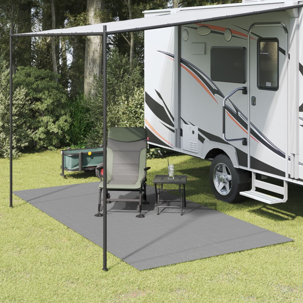 Durable & Versatile Camping Floor Mat - Anthracite 4x2 m | Ideal for Indoor & Outdoor Use