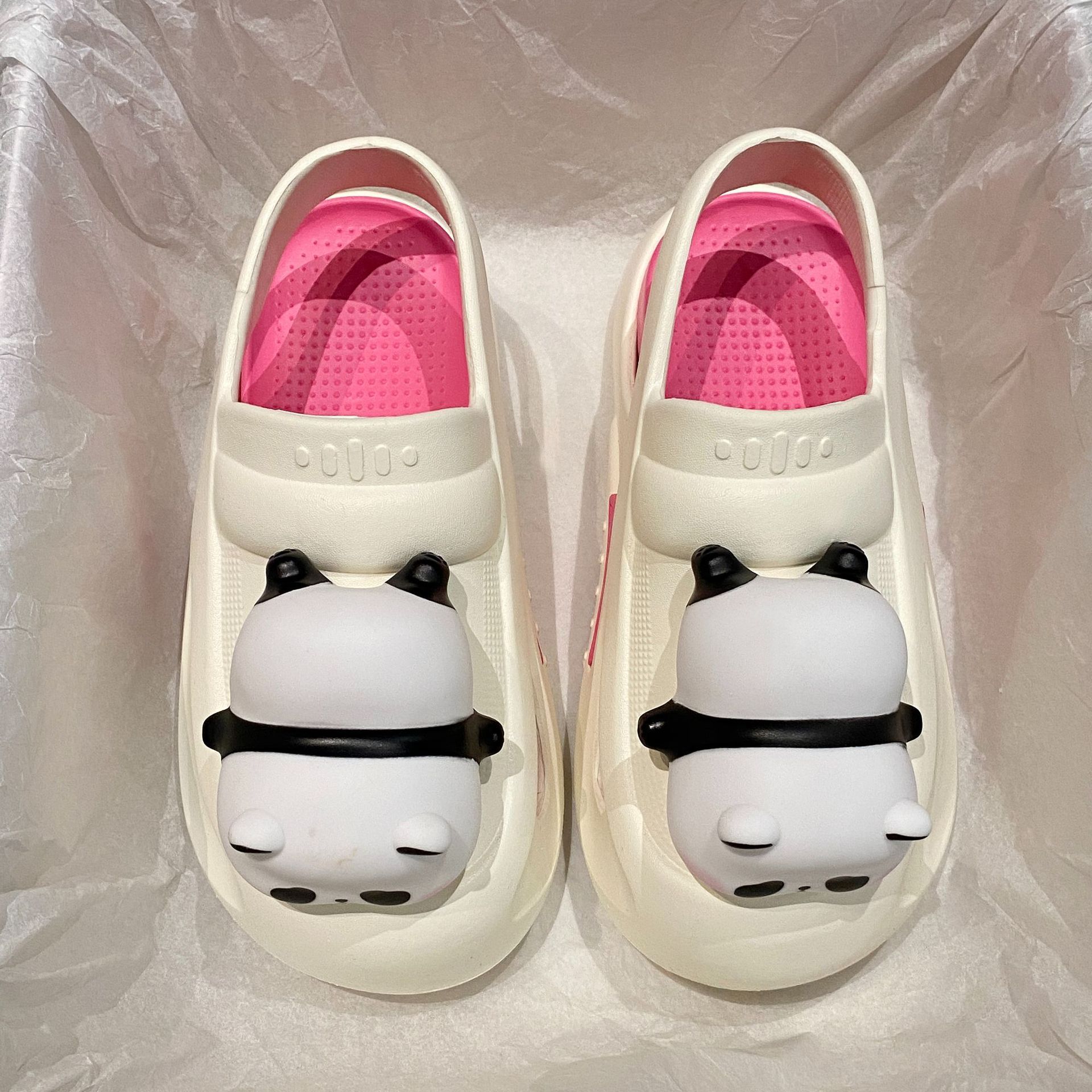 Cute Slippers With Panda Lamp Sandals Slippers with bright light - HomeLiving4Less